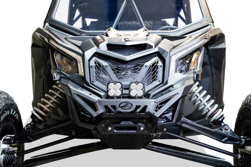 Can-Am X3 Maverick Front Bumper - Elektric Off Road - Volt Series Winch - Satin Black - `17-`24